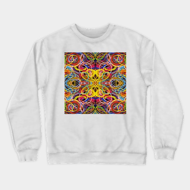 patterns of brightly coloured child wrist bands. ONE Crewneck Sweatshirt by mister-john